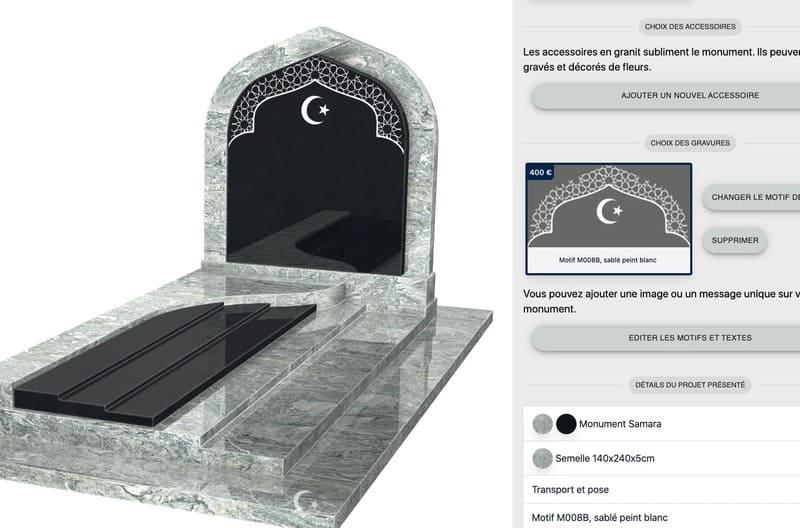 Configurer un monument funéraire musulman